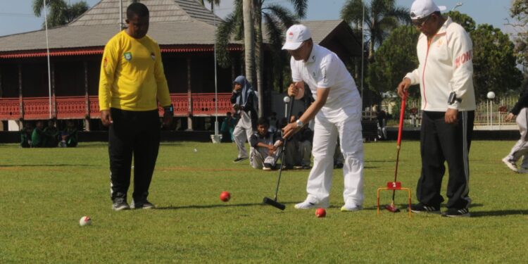 Gubernur Rohidin Imbau PERGATSI Bengkulu Fokus Jaring Bibit Atlet Gateball
